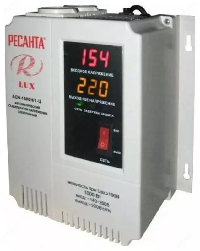 Стабилизатор напряжения Ресанта АСН-1000 Н/1-Ц Lux (63/6/14)