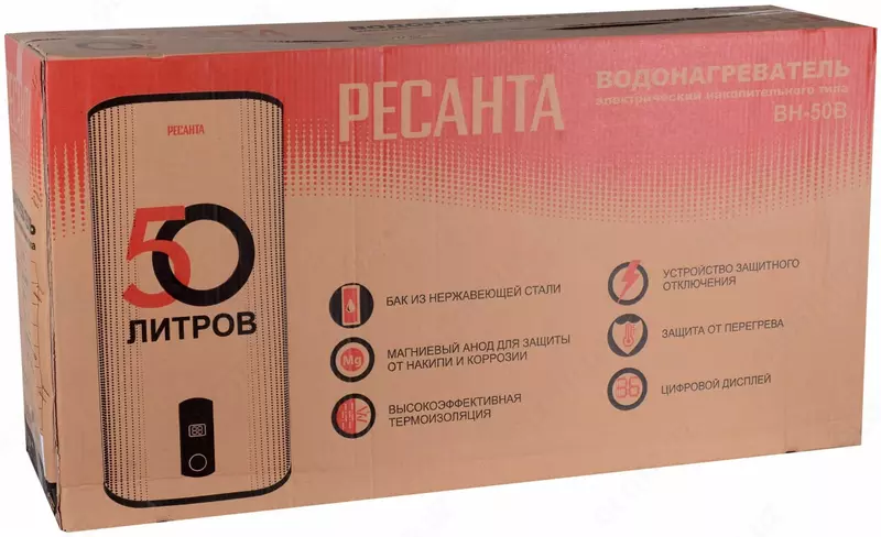  Электрический накопительный водонагреватель Ресанта ВН-50В (74/5/2) GC RESANTA