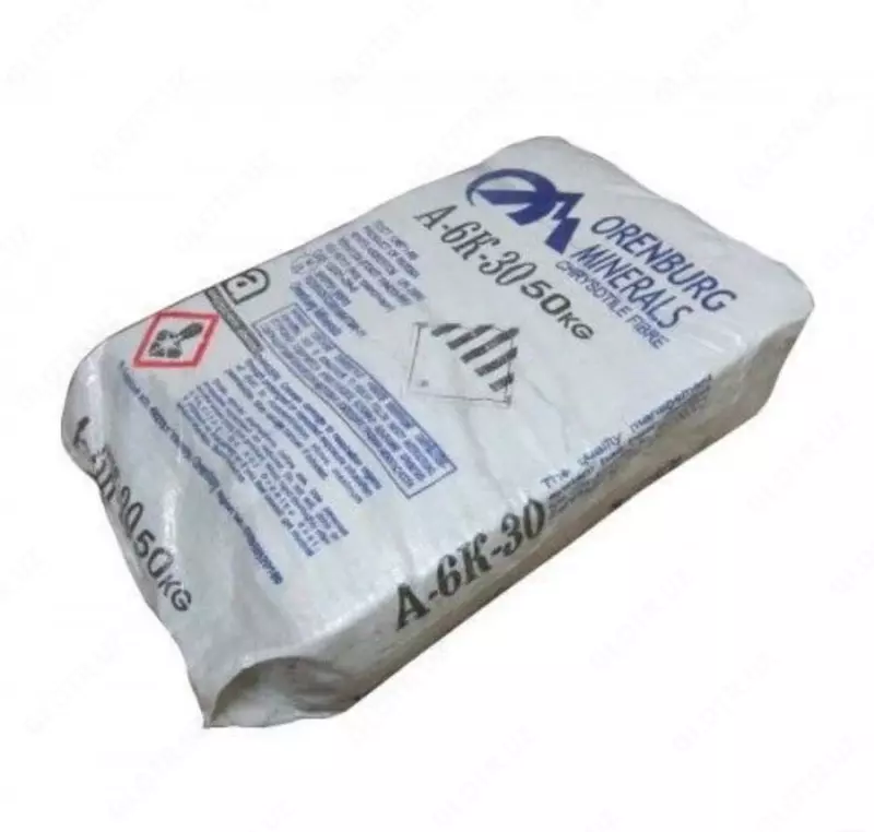 Асбестовая крошка  Марка: А-6К-30; А-0-55; А-0-80; А-1-50...  Стандарт: ГОСТ 12871-93