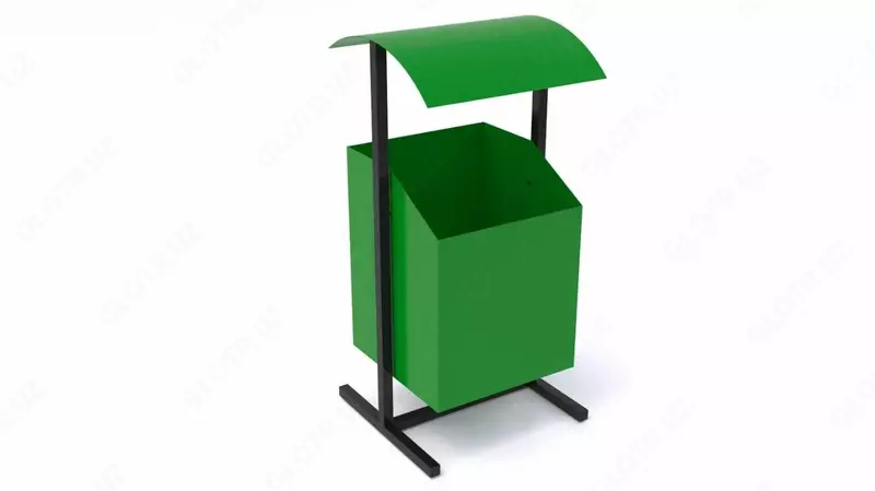 Урна для мусора металлическая с педалью  L= 70-1360 мм  Высота: 330-1200 см  Материал: сталь; бетон; металл...  Покрытие: полимерно-порошковое; оцинкованная...