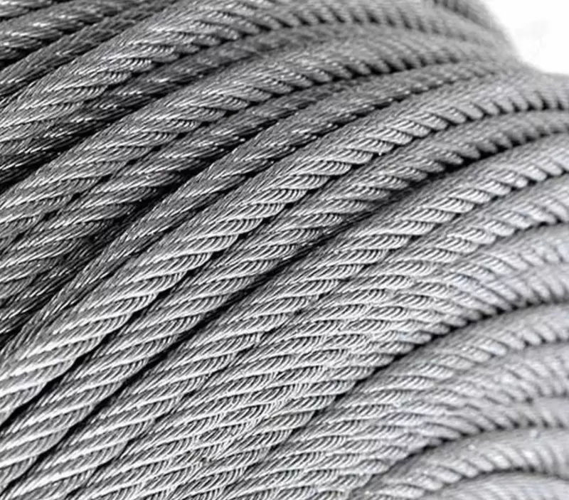 Канат двойной свивки тк конструкции 6х19  Покрытие: оцинкованный