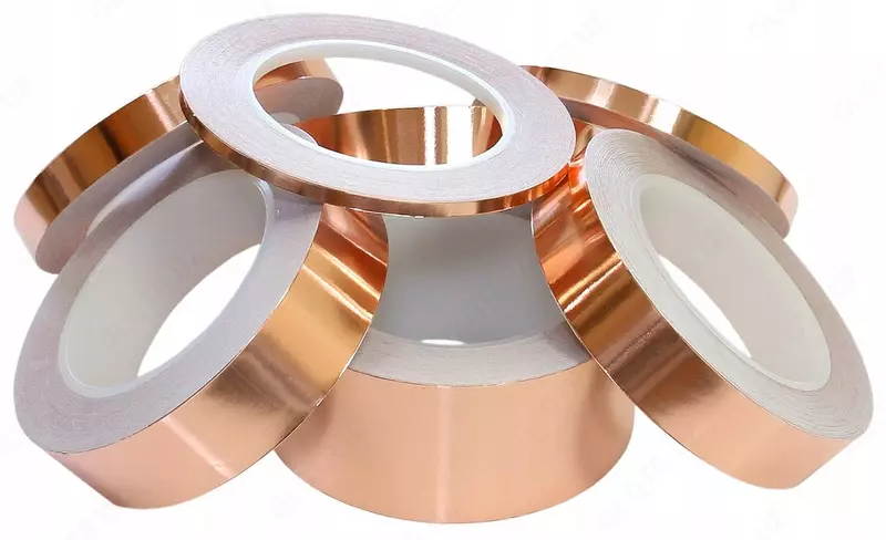 Лента медная с изоляцией  B= 5-1000 мм  s= 0 015-7 мм  Марка: М1; М1м; Cu-DHP...  Состояние: мягкая; твердая; полутвердая