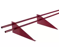 Снегозадержатель снегорез  L= 1-3 м  Материал: сталь  Назначение: для кровли из металлочерепицы; для кровли из профнастила; для мягкой кровли...  Покрытие: оцинкованное; порошковое