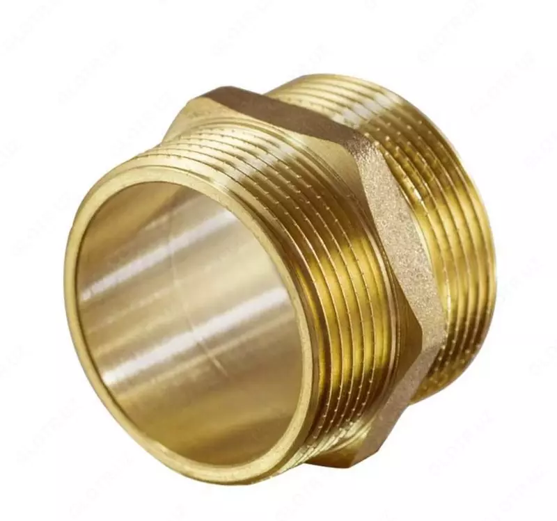 Nipel galtak  D1= 5-110 mm  D2= 6-80 mm  Material: choyan; guruch; zanglamaydigan polatdan ...  Darajasi: AISI 304; AISI 316; 12X18N10T...