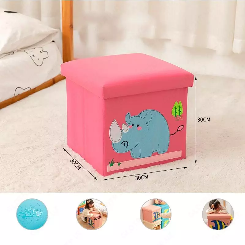 70 so'm O'yinchoq qutisi + 2b1 taburet 28*27 sm