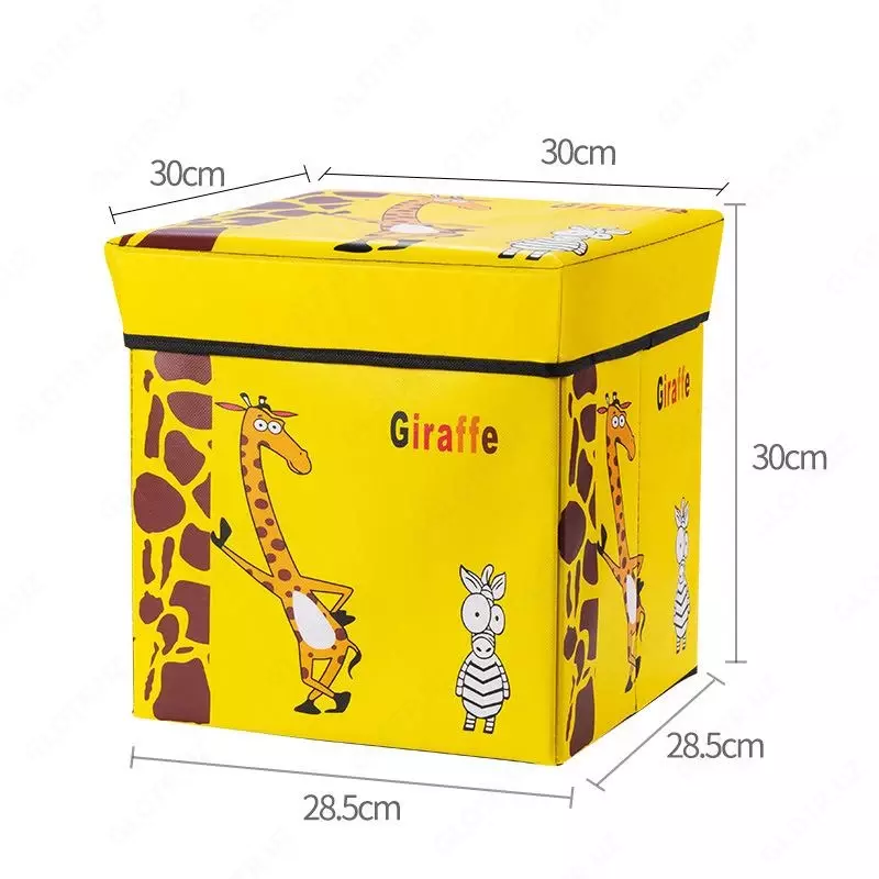 70 000 сум Коробка для игрушек+табуретка 2в1 29*29см из искусственного материала