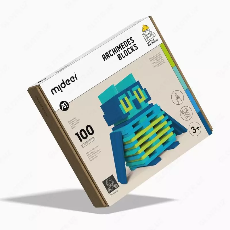 250 000 сум Mideer Деревянный конструктор 100 деталей