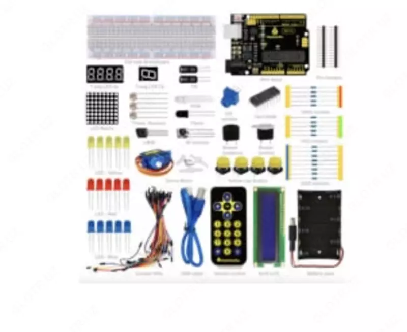 KS0073 Keyestudio Basic Starter Kit для Arduino Starter с MEGA2560 R3 — базовый стартовый набор для Arduino с платой MEGA2560 R3.