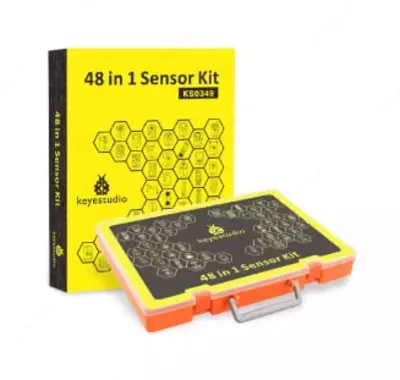 KS0349 Keyestudio Набор из 48 датчиков в 1 комплекте (упакован в пластиковую коробку)