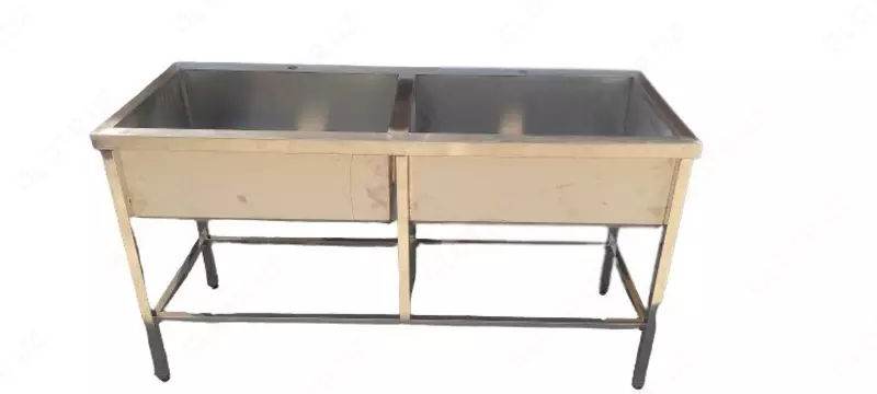 Ikki bo‘limli oshxona yuvish idishi