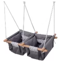 Двухместное подвесное сиденье для качели с мягким покрытием JMK 135/большой шоурум/большой ассортимент