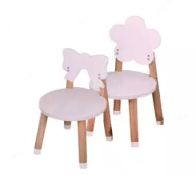 Деревянный стул «Бантик» и «Цветочек»