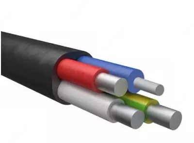Kuchlanish uchun alyuminiy kabel AVVG 3x4+1x2,5(yo‘g‘)-0,66