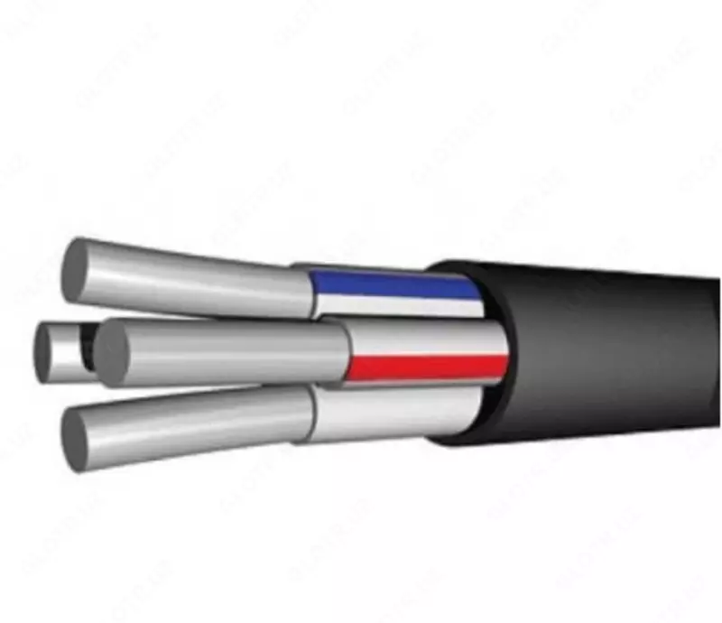 Силовой алюминиевый кабель АВВГ 3х4+1х2,5(ож)-0,66