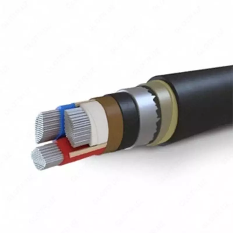 Kuchli zirhli alyuminiy kabel AVBbShv (3x2,5(ozh)-1 - 3x50(ozh)-1)