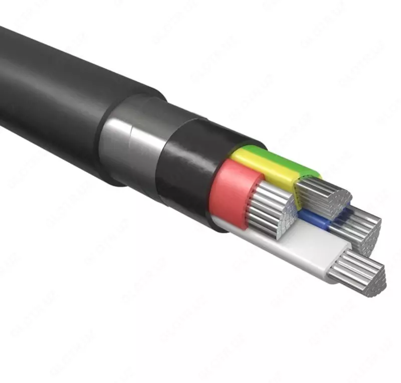 Kuchli zirhli alyuminiy kabel AVBBShv 3x6+1x4(ozh)-1