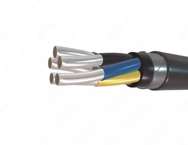 Kuchli zirhli alyuminiy kabel AVBbShv (5x50-1 - 5x120-1)