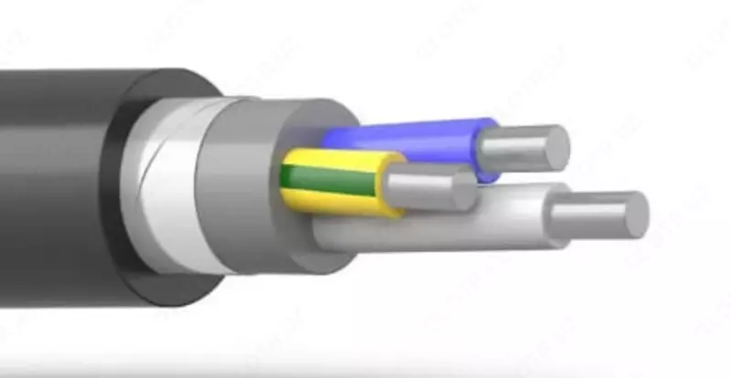 Kuchli zirhli alyuminiy kabel AVBbShvng (3x2,5(olzh)-1 - 3x50(olzh)-1)