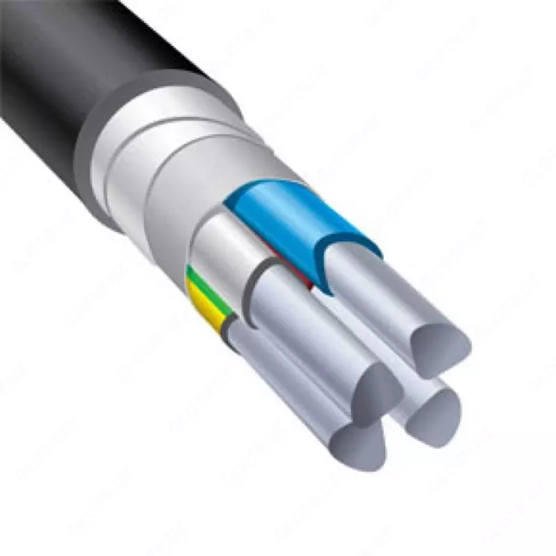 Силовой бронированный алюминиевый кабель АВБбШвнг (4х70-1 - 4х240-1)