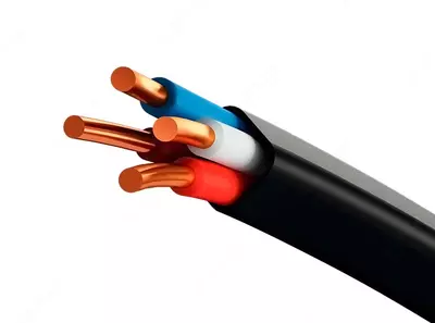 Силовой медный кабель ВВГ 3х2,5+1х1,5(ож)-0,66