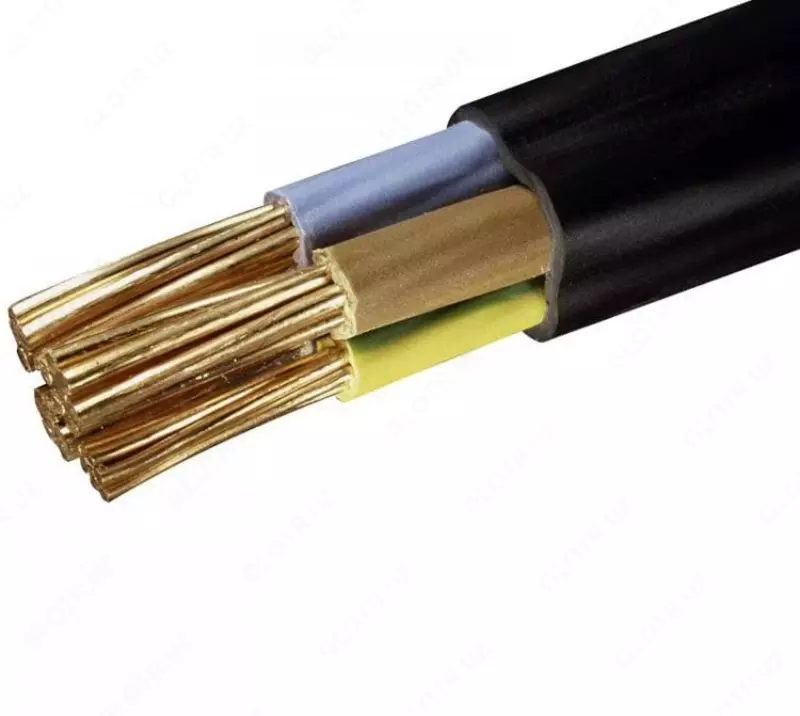 Силовой медный кабель ВВГ 3х2,5+1х1,5(ож)-0,66
