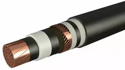 Kuchaytirilgan PvPu qoplamali mis quvvat kabeli 1x240/35-10