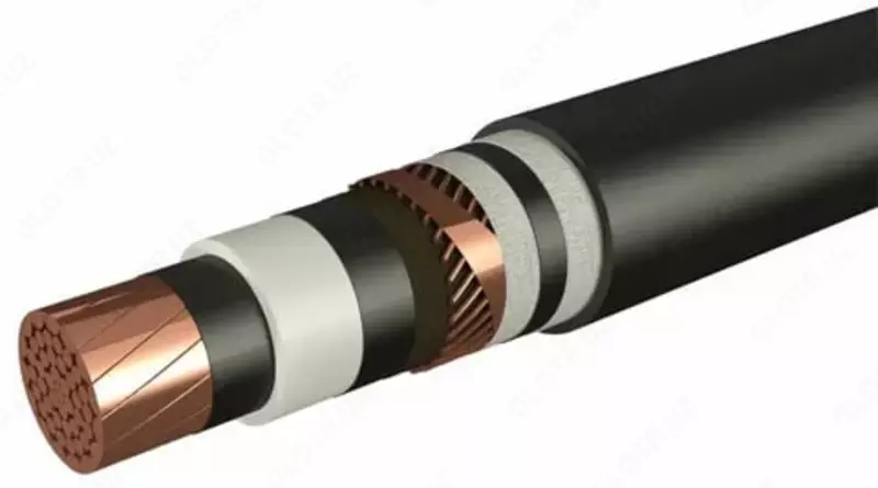 Kuchaytirilgan PvPu qoplamali mis quvvat kabeli 1x240/35-10