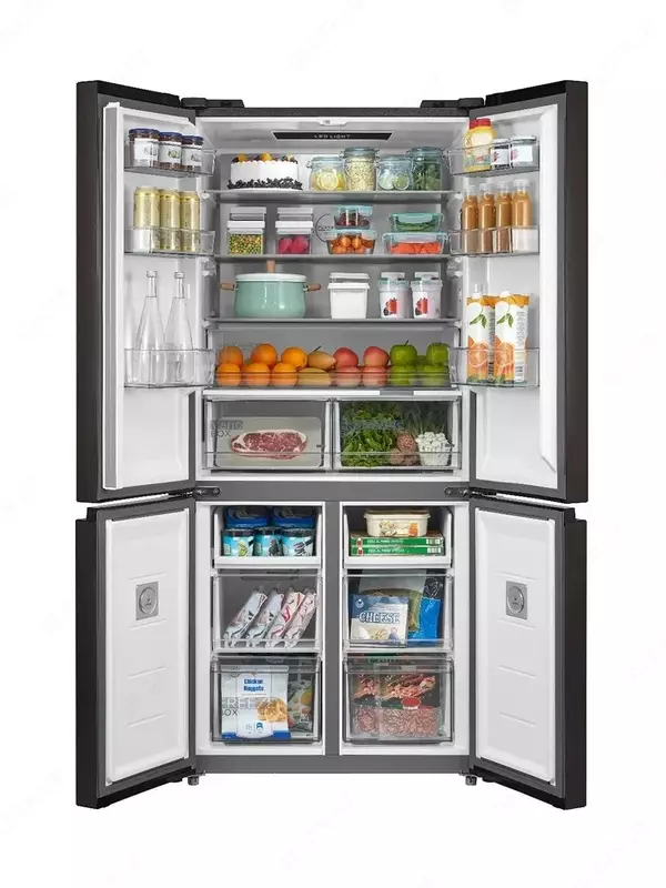  Inverter muzlatgichi Midea Model MDRM691MIE28 Ochiq qora 530 litr Inverter Chakana savdo