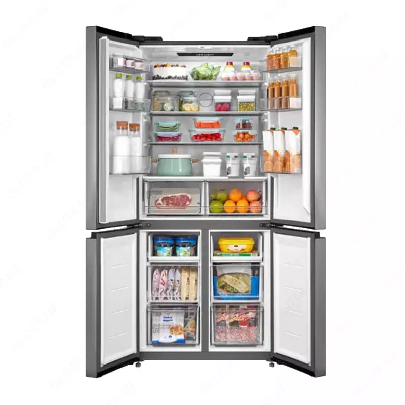   Инверторный Холодильник Midea МодельMDRM691MIE46 Стальной 530 литров Inverter