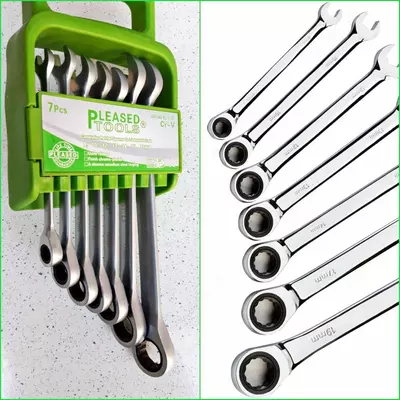 Набор ключей комбинированных с трещоткой