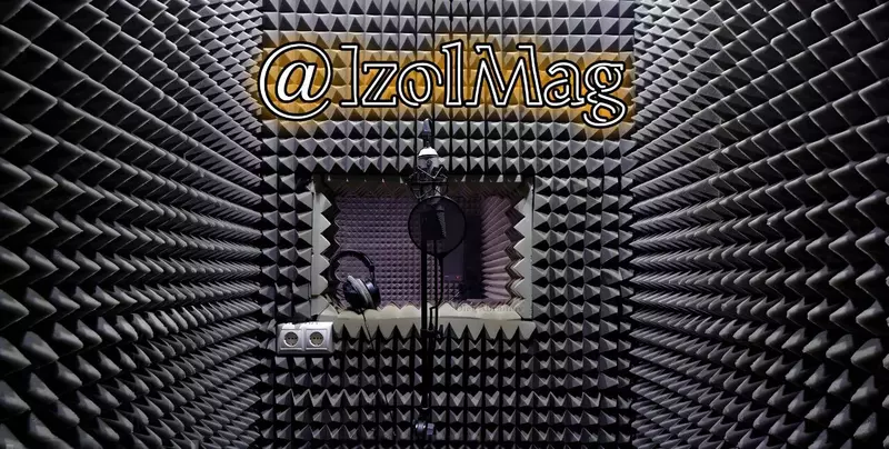 Звукоизоляция для студии Пирамида 5см