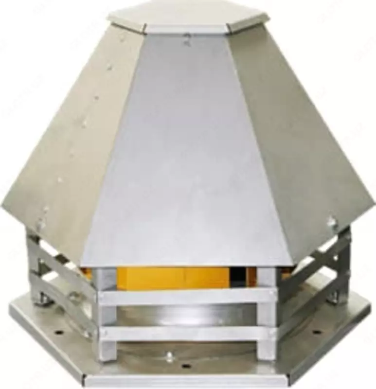 Tomga o'rnatilgan sanoat fanati "VKR 10" (18,5 kVt 1000 rpm) 1-sxema.