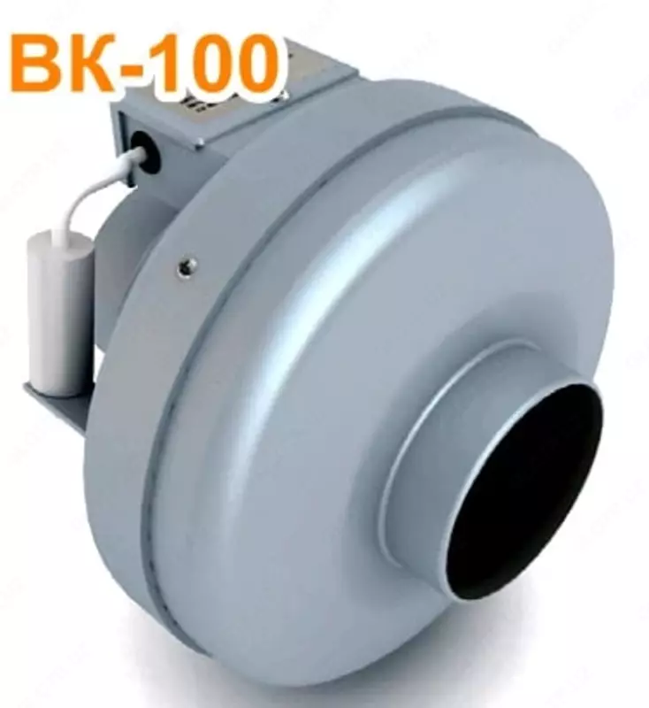 Kanalli sanoat fanati VK-100S (dumaloq)