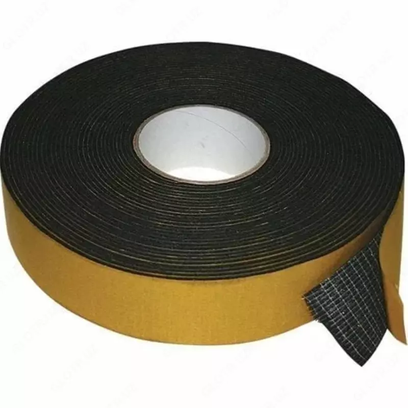 O'rnatish uchun o'z-o'zidan yopishqoq kauchuk lenta (3 x 100 mm/15 m) Qora