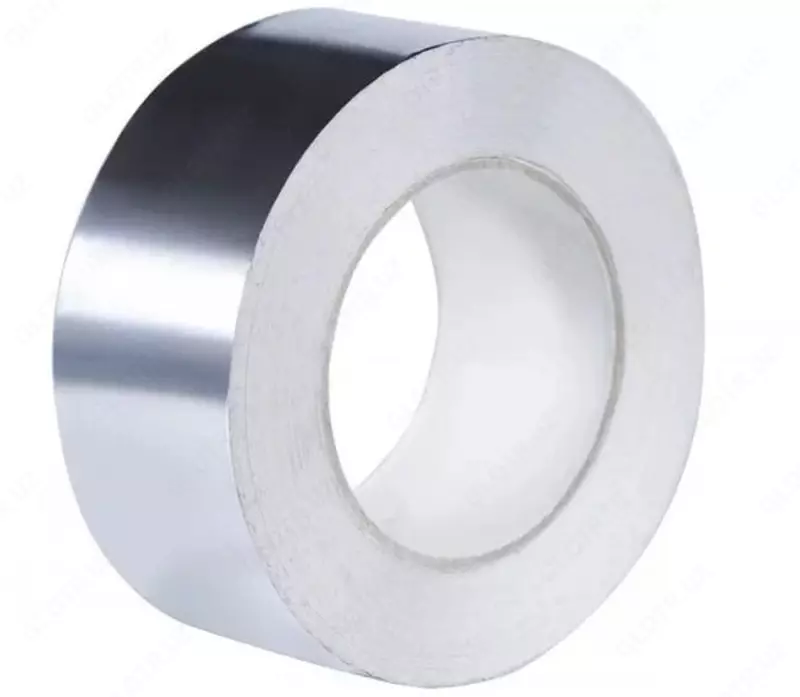 Алюминиевый скотч-лента 50 мм / 25 м (17 мкм) Серебристый. - 29 982.9 сум