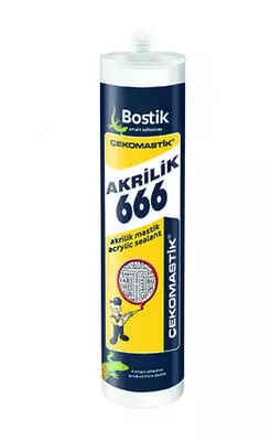 Однокомпонентный силикон Bostik "Çekomastik 666" (Серый) Турция - 28 025.5 сум / шт.