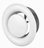 Shiftdagi dumaloq diffuzor (anemostat) "Gemici" egzoz Ø125 mm (Metal)