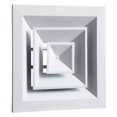 Narx so&#039;rov asosida Shiftning kvadrat diffuzeri (anemostat) "Menfez" 450 x 450 mm (Metal)