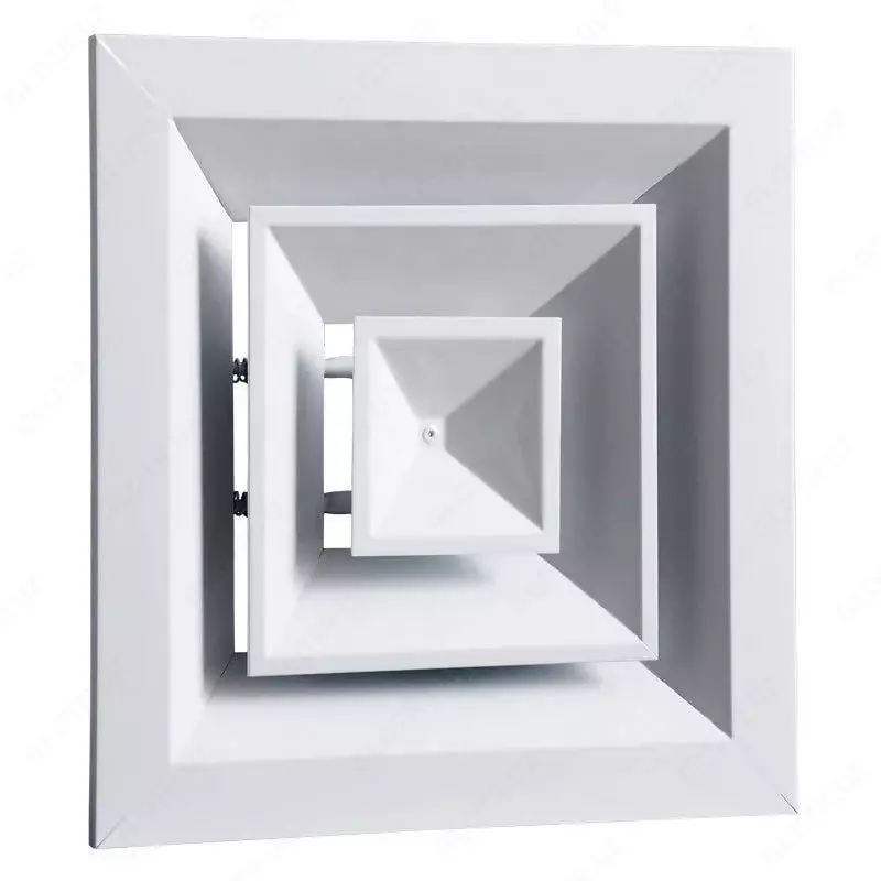 по запросу Shiftning kvadrat diffuzeri (anemostat) "Menfez" 450 x 450 mm (Metal)