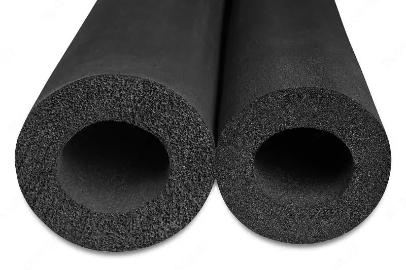 Issiqlik izolyatsiyalovchi ko'pikli kauchuk trubka, 15 x 9 mm (qora)