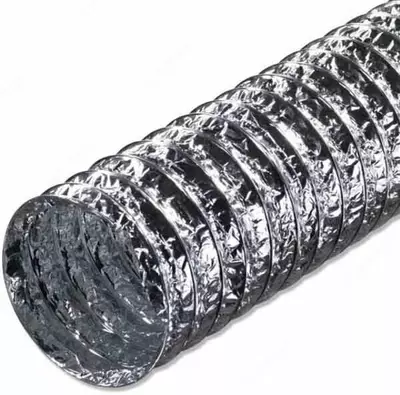 Moslashuvchan izolyatsiyalanmagan havo kanali Ø 127 mm (kumush) - 163 200 so'm / qadoq