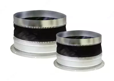 60 x 45/45 mm dumaloq havo kanali uchun PVX moslashuvchan qo'shimchasi