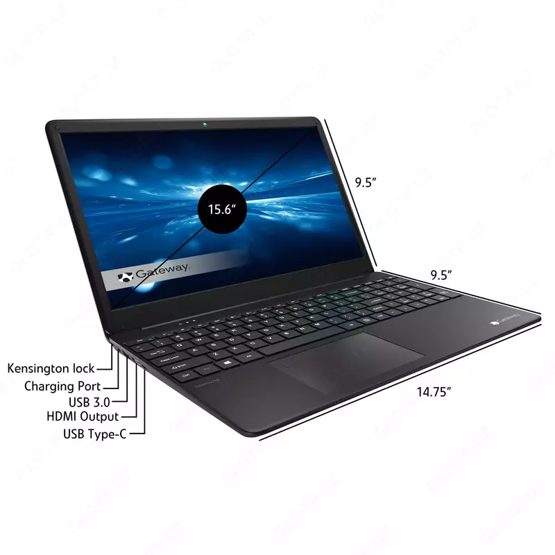 Ноутбук Gateway GWTN156 Ultra Slim / GWTN156-7BL / 15.6" Full HD 1920x1080 / Core™ i3-1115G4 / 8 GB / 256 GB SSD Zeta Partners Power