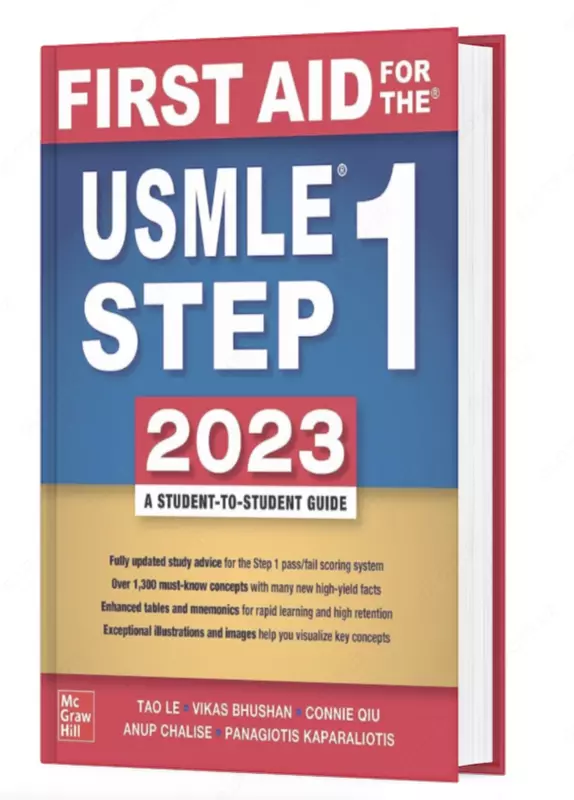 Book: First Aid for the USMLE Step 1 2023 33rd Edition