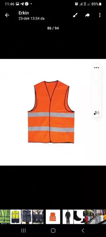 Жилет сигнальный оранжевый - 40 000 сум