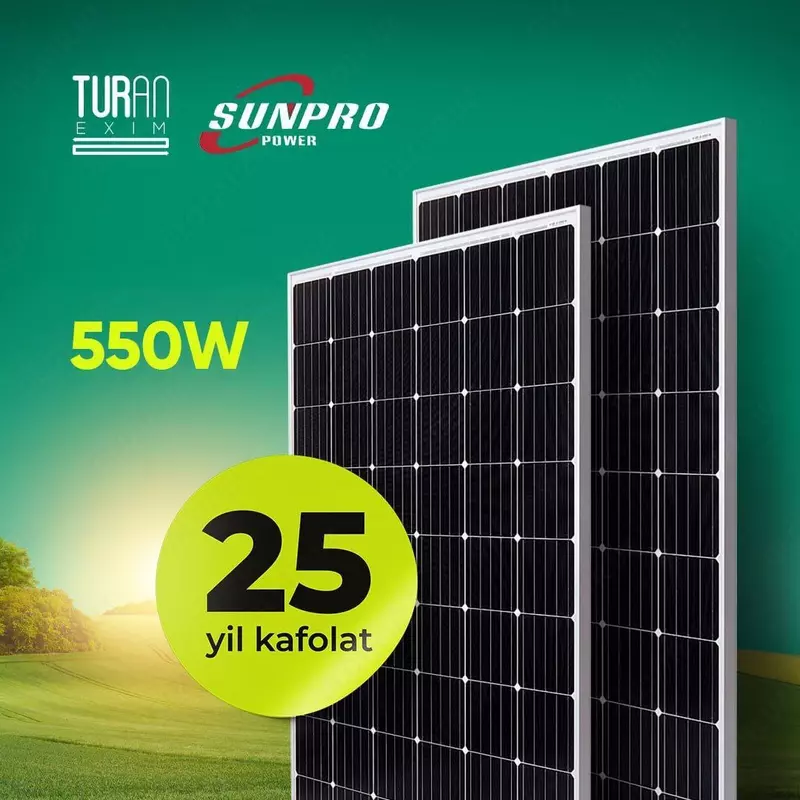 Солнечные панели SunPro Power 550W - от {0} сум