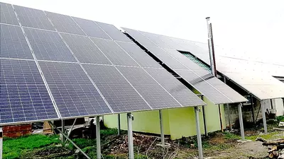 Quyosh panelari ustanovka ulash akumlatr bilan invertor quyosh batareya