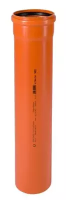 Труба ПВХ для наружной канализации SN4 "OSTENDORF" KG 125 х 3.2 х 2000 мм (Rossiya)