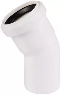 Отвод ПП для внутренней канализации 30° "OSTENDORF" Ду 50 (Россия) Белый - Цена по запросу