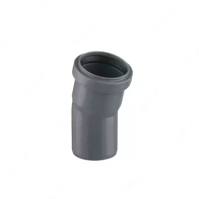 Отвод ПП для внутренней канализации 15° "OSTENDORF" Ду 50 (Россия) Серый - Цена по запросу